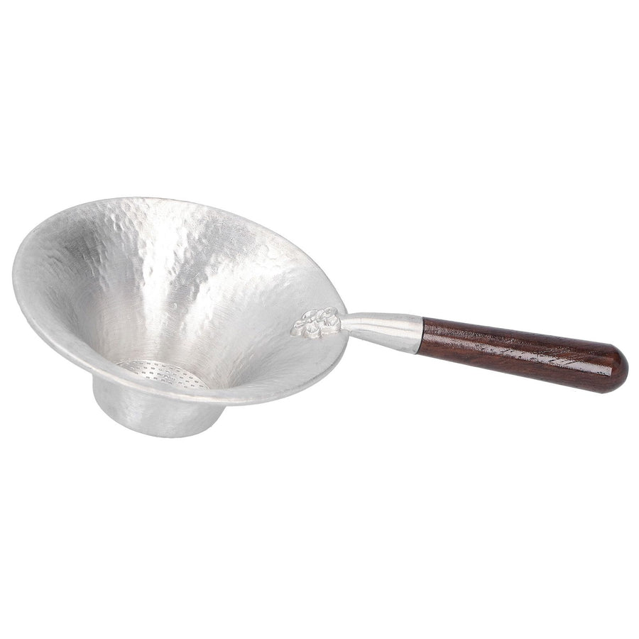 Tea Strainer Innovative Tea Leaf Infuser Filter Brewing Device for Home Office UseBlack Sandalwood Handle