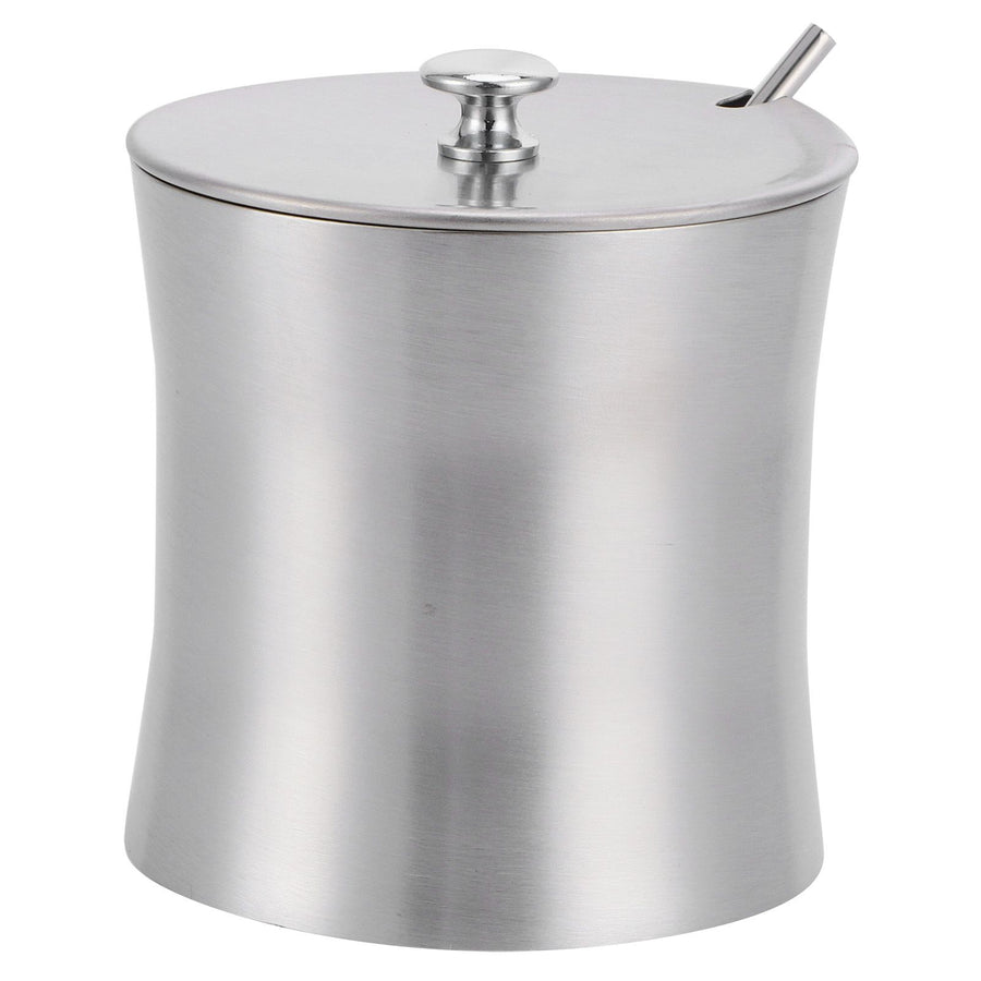 Stainless Steel Seasoning Pot Can Spice Condiment Bottle Pot Jar with Cover Spoon