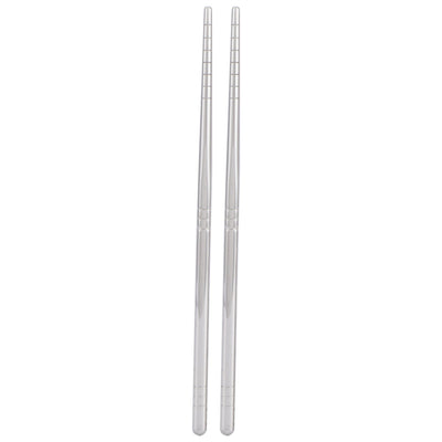 1 Pair Chopsticks 304 Stainless Steel Chopsticks Tableware Cutlery Kitchen Accessory 17.5cm