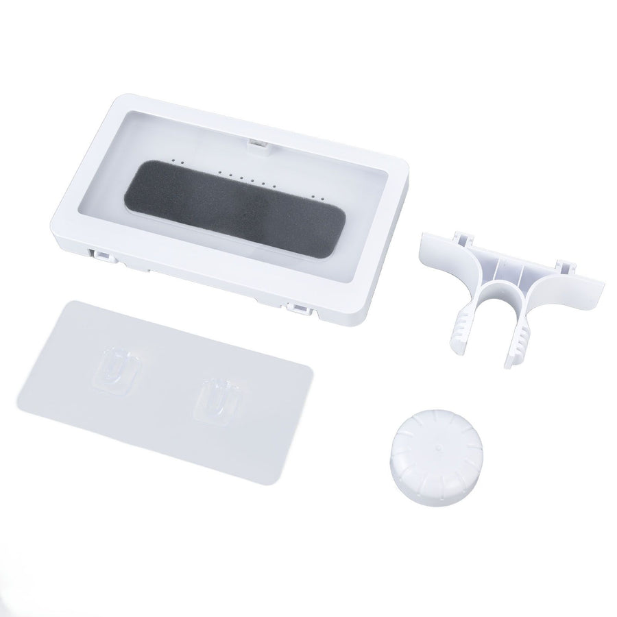 Bathroom Mobile Phone Shell Waterproof Anti Fog Touchable Screen Shower Phone Holder for KitchenWhite