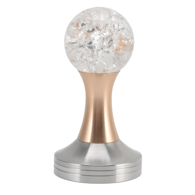 Crystal Ball Coffee Flat Tamper Stainless Steel Base Powder Hammer for Coffee Accessories Gold 51mm