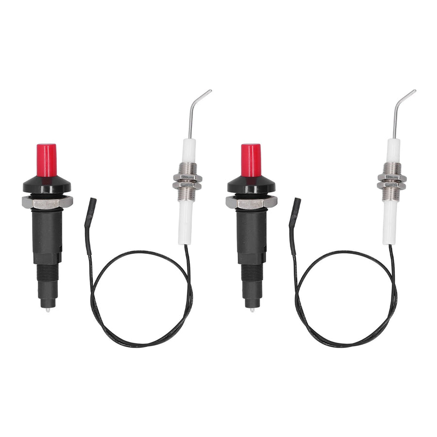 2 Sets Grill Stove Igniter Set Plastic Push Type Universal Threaded Grill Stove Spark Ignition for Kitchen Accessories