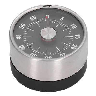 Magnetic Timer Magnet Design Stainless Steel 70db Alert High Accuracy Visual Timer for Kitchen Cooking Management Black