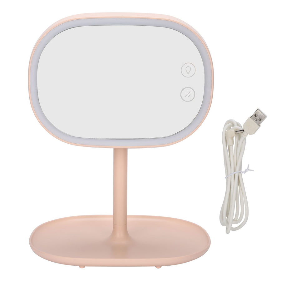 Make-Up Mirror Lamp Portable USB Charging LED Desktop Table Light for Bedroom Dormitory