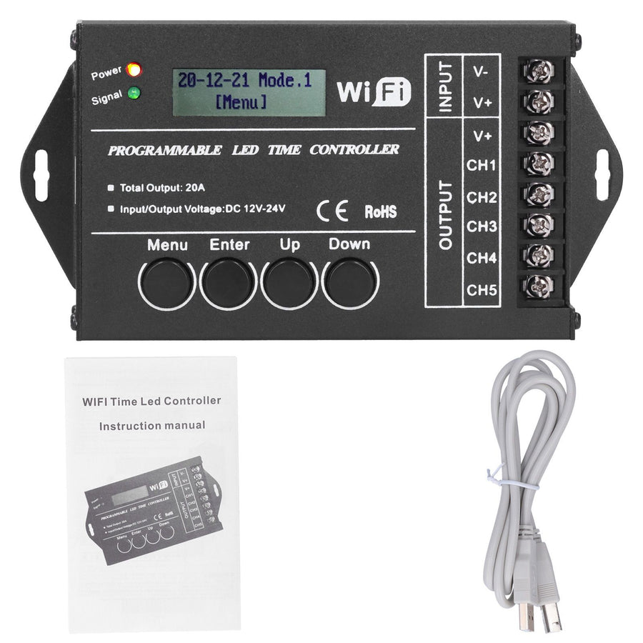 LED Light Controller Multifunctional WiFi Programmable Lamp Timing Switch Controller