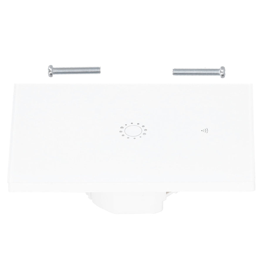 Wifi Smart LED Light Switch Touch Panel 1-Way APP Remote Voice Control for Amazon Alexa AC95-250VWhite Cover