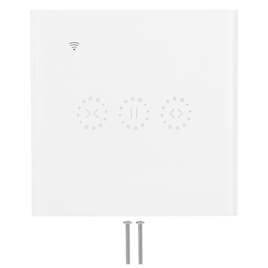 WiFi Smart Touch Wall Switch APP Control for Curtain Garage Door Power Doors AC 95-250VWhite