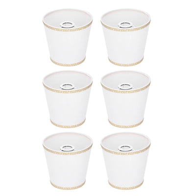 6Pcs European Style Lampshade Cover for Chandelier Wall Light W/E14 Interface Lamp Base Round Mouth Mount