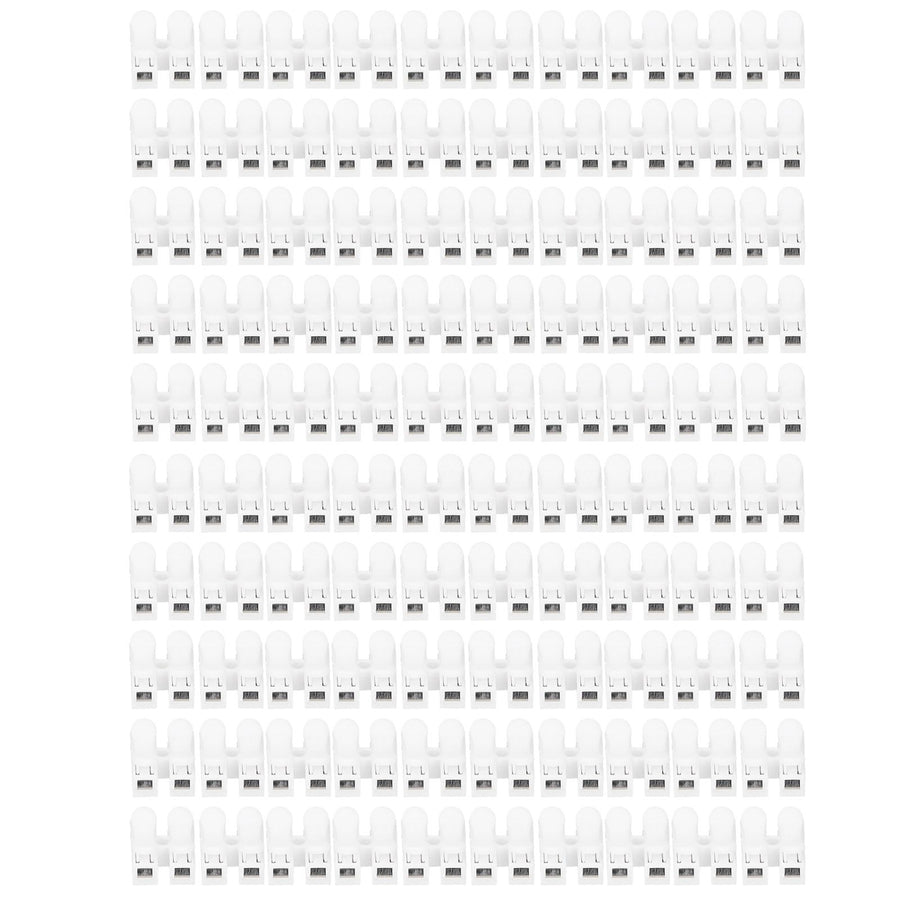 100pcs CH‑2 Connectors for LED Ceiling Light Flame Retardant 2 Port Press Terminal