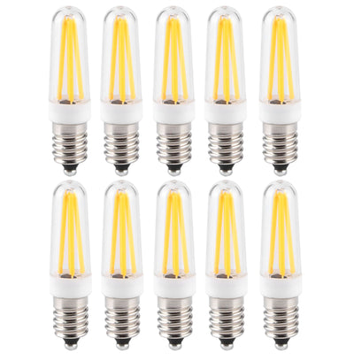 10Pcs 3W Small Bulb E14 Base Warm White Home Lighting Bulb for Chandelier Ceiling Light