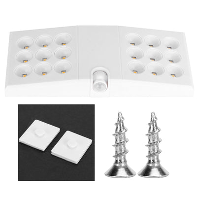 LED Motion Sensor Light USB Infrared Scanning PIR Night Lamp for Wardrobe Cabinet Warm White