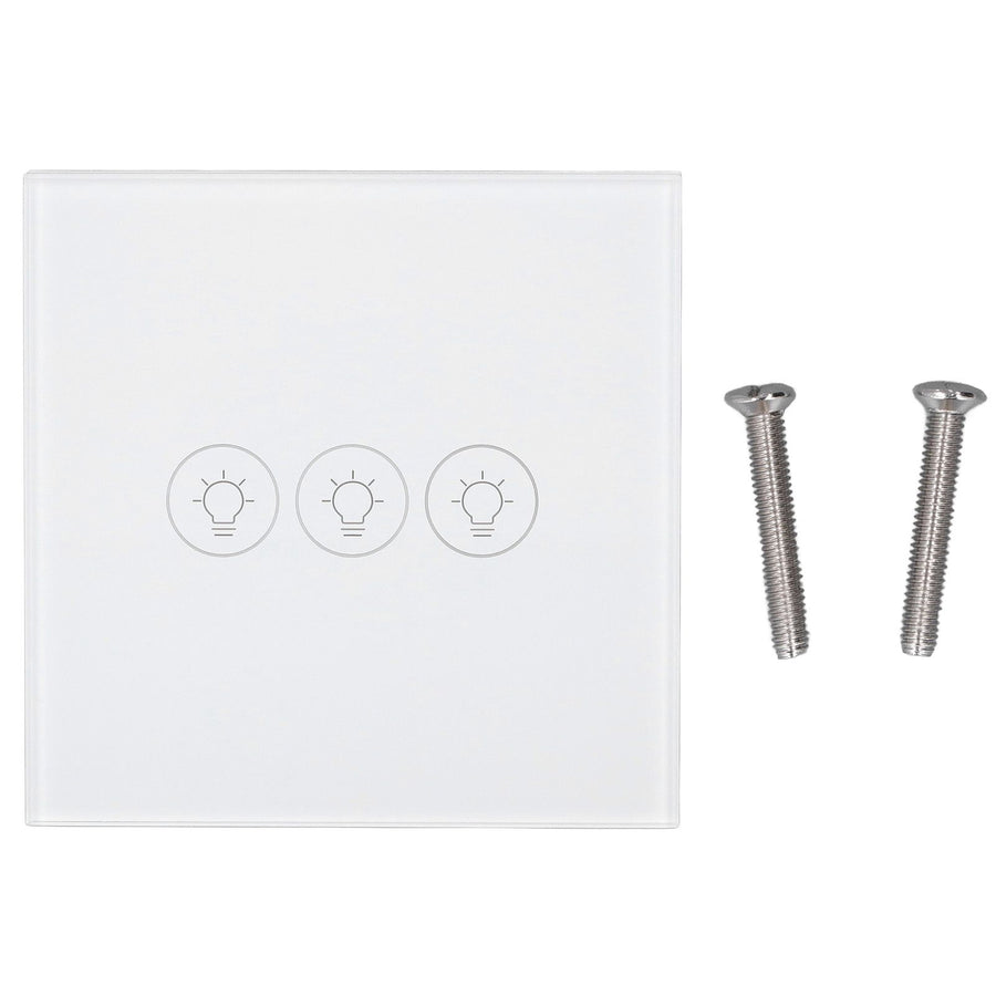 WiFi Touch Light Switch Voice Control Dimmable Smart Wall Touch Switch with Timer for Tuya 90‑250V