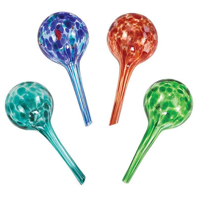 4PCS Plant Watering Globe Garden Watering Glass Drip Ball Automatic Glass Watering System for Indoor Potted Plants