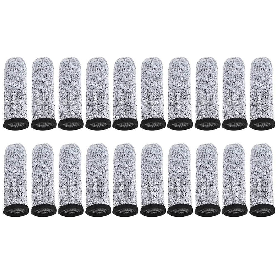 20 Pcs Finger Cots 5 Levels Of Cut Resistant Protective Sleeve Reusable Anti Slip Finger Sleeve for Kitchen Work Sculpture