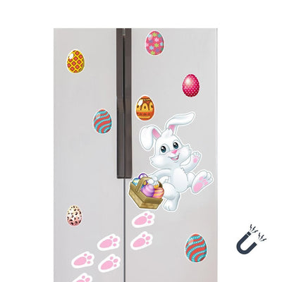 15 Pieces Easter Bunny Refrigerator Magnets Fridge Magnet Sticker Bunny Easter Egg Magnet Sticker Easter Home Kitchen Decoration