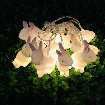 1.5m Easter Rabbit String Light 10 LED Lamp Easter Bunny Decorative Light Easter Decoration Happy Easter Decor