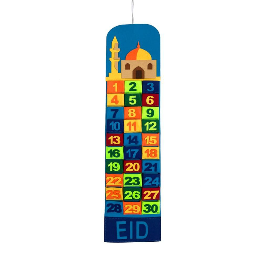 Ramadan Hanging Calendar Countdown Calendar Hanging Bag Wall Calendar Storage Bag