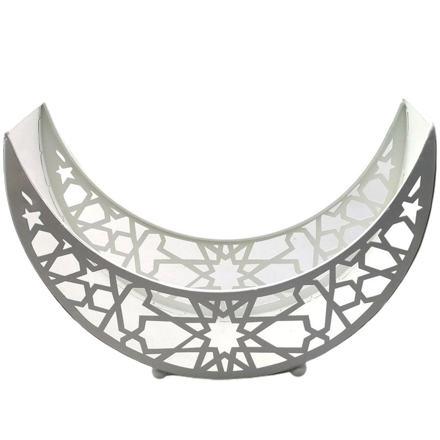 Holiday Supplies Eid Al Adha Dinner Plate Tray Iron Tray Moon Star Home Decoration