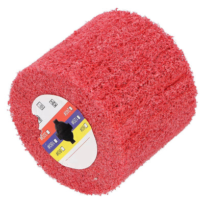 Nylon Polishing Wheel Polishing Machine Burnishing Wheel Polisher Accessory 120x100mm Red