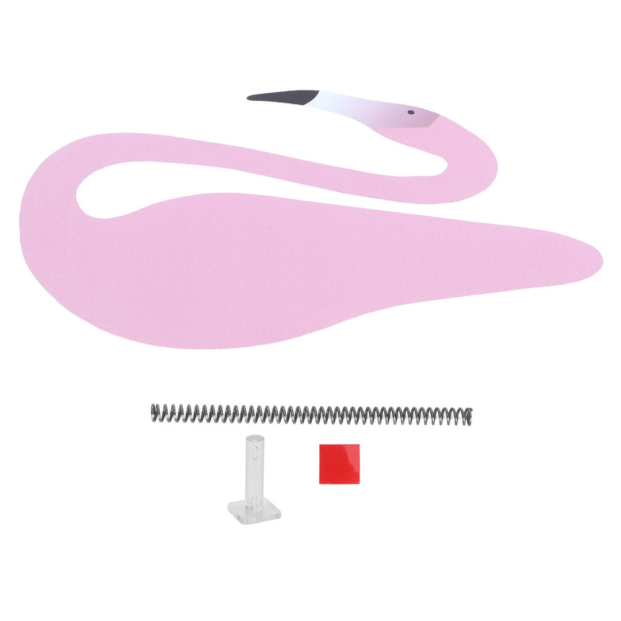 Beautiful Bird Shape Ornament Figurine for Outdoor Yard Art Patio Backyard DecorationLight Pink