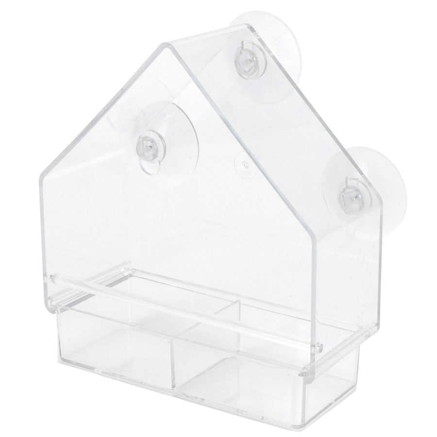 Indoor Outdoor Hanging Bird Feeder PS Transparent Bird Feeding Tool for Feeding Small Birds
