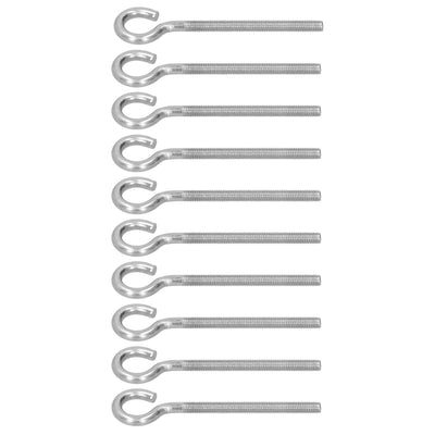 10Pcs M6 Ring Bolt 304 Stainless Steel Sunshade Net Thread Ring Screw Hook Greenhouse Supplies