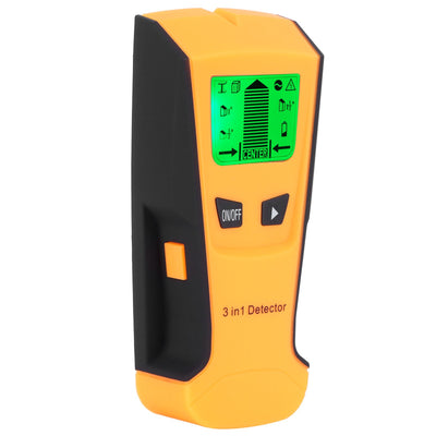3 in 1 Metal/AC Wire/Stud Detector Finder Portable Wall Scanner Detect Device LCD DisplayOrange