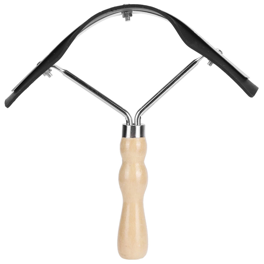 Horse Sweat Scraper with Wood Handle Non Slip Horse Cleaning Grooming Tool Farm Supplies