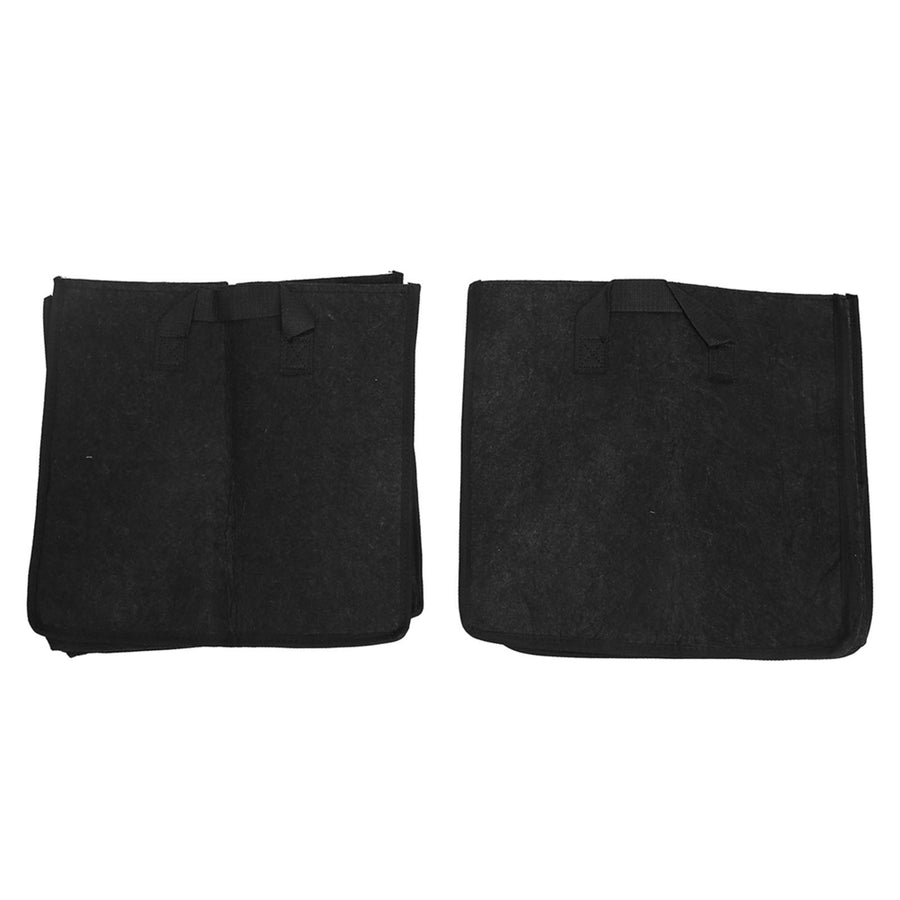 2PCS Plant Grow Bags Felt Vegetable Growing Pots with Handles Flower Planting Bed25Gallon 45x45x45cm