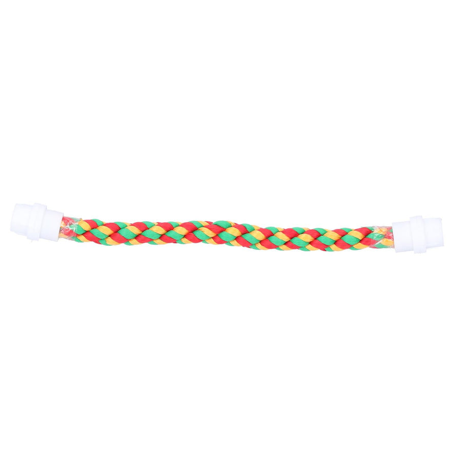 Bird Parrots Stand Colorful U Shape Cotton Rope Standing Climbing Bar Chewing Toy