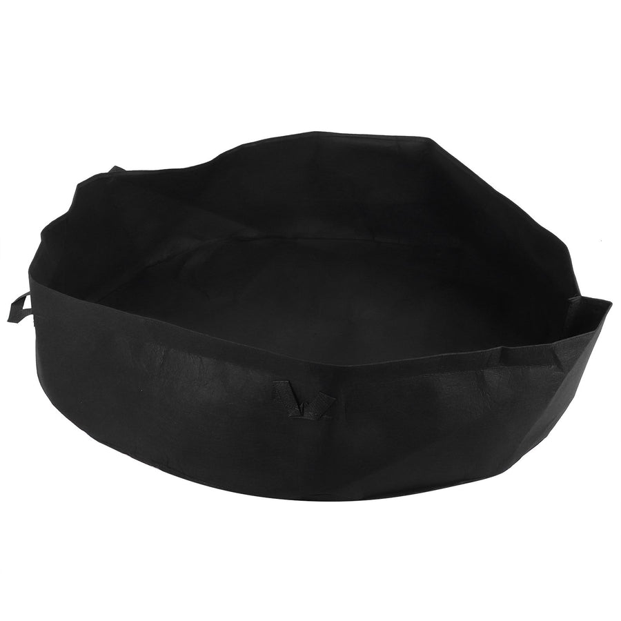 Round Planting Bag with Handle Garden Bed Vegetable Seedling Cultivation Bag for HomeBlack 120cmx30cm