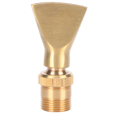 Brass Narrow Fan Jet Water Fountain Nozzle Spray Head Adjustable Pond Sprinkler(G1/2 Female Thread G3/4 Male Thread )