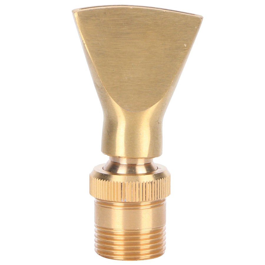 Brass Narrow Fan Jet Water Fountain Nozzle Spray Head Adjustable Pond Sprinkler(G1/2 Female Thread G3/4 Male Thread )