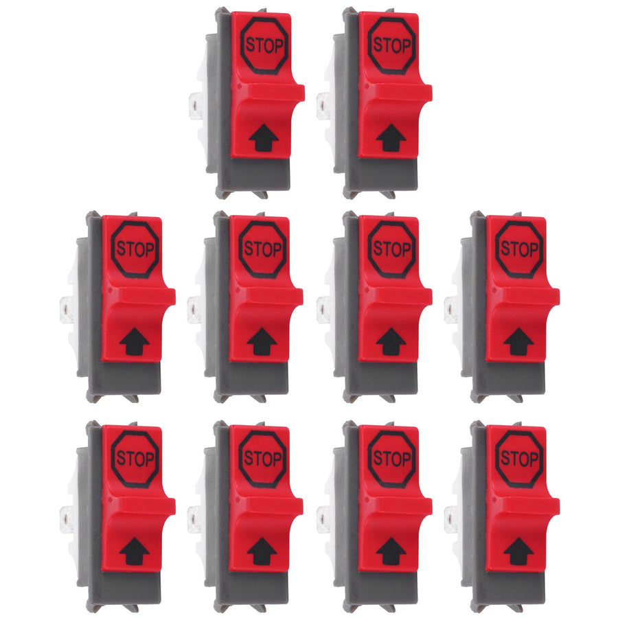 10Pcs On Off Stop Switch for Husqvarna 137 142 36 41 42 136 50 51 55 61 141 266 268 272 281 288