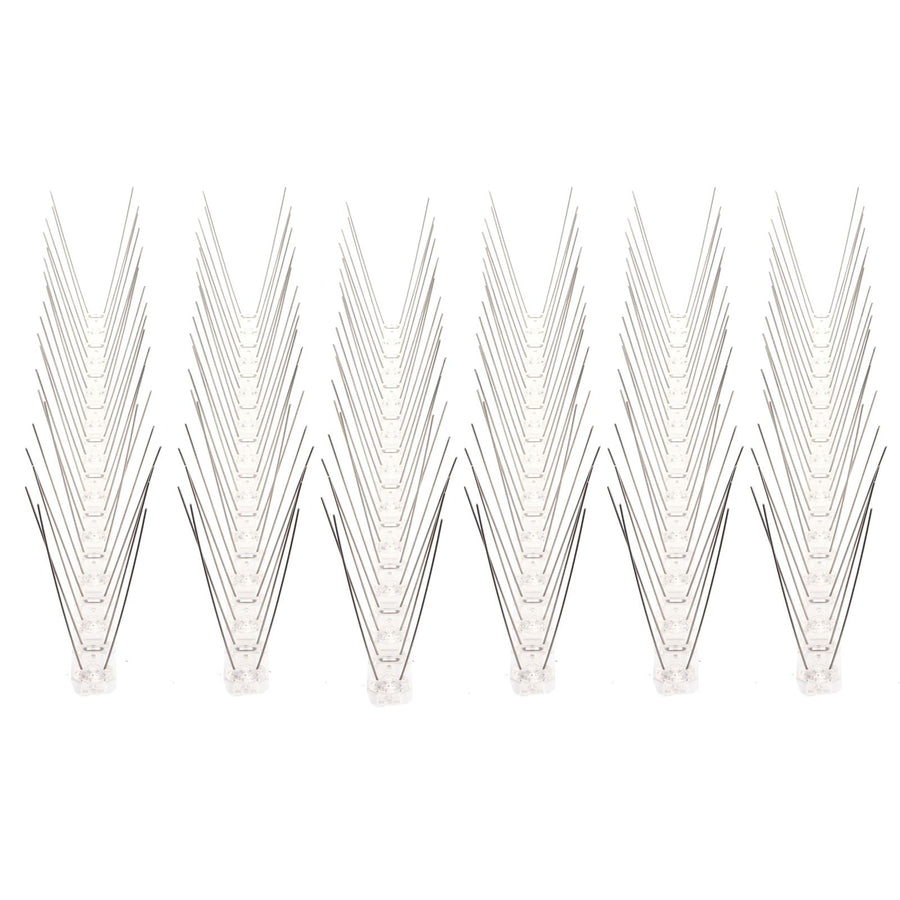 6Pcs Anti Bird Spike Stainless Steel Outdoor Birds Pigeons Repellent Tool Fence Wall Accessory