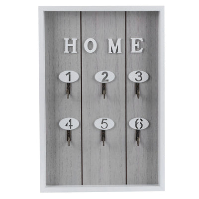 WallMounted Key Rack Wooden Key Organizer Hanger Decorative Key Hanging Holder Decor(C )