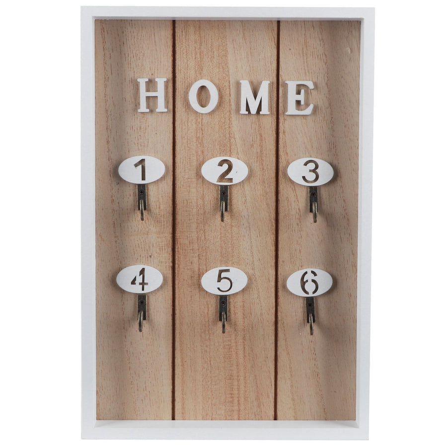 WallMounted Key Rack Wooden Key Organizer Hanger Decorative Key Hanging Holder Decor(D )