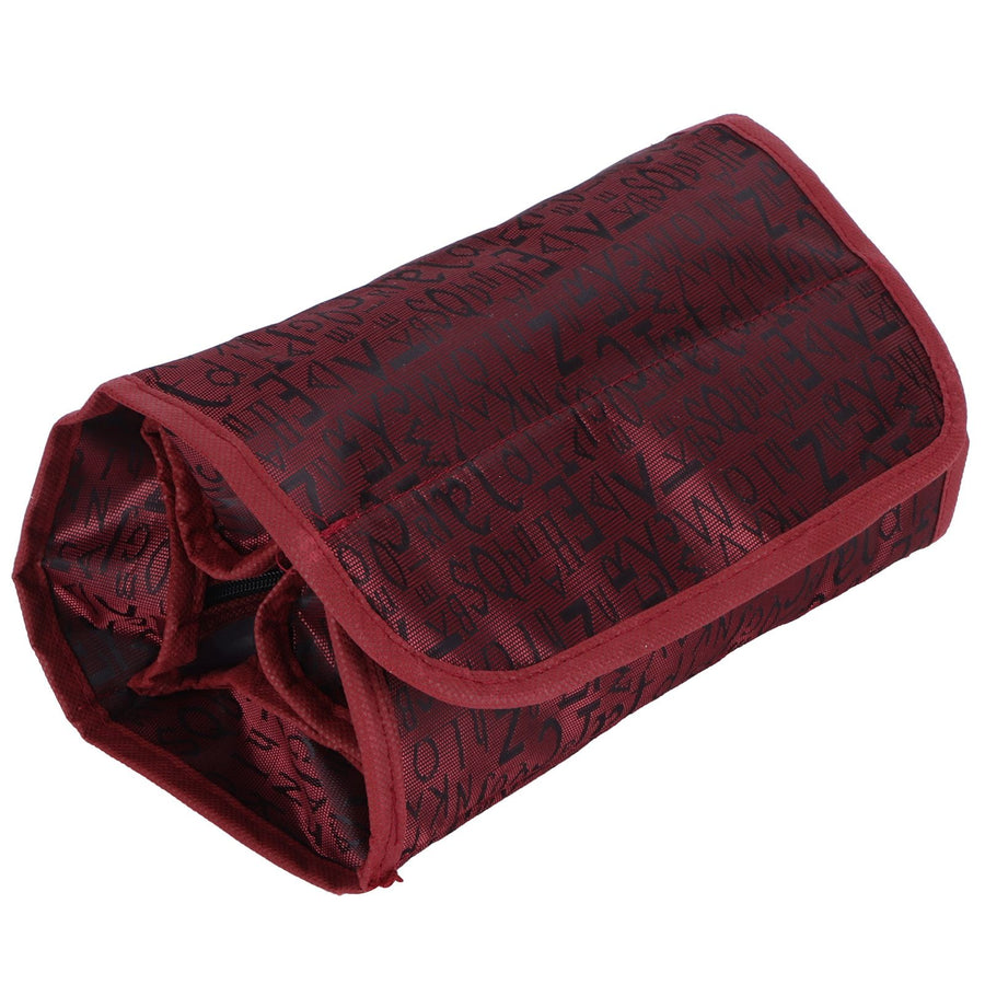 Fashion Travel Cosmetic Bag Multifunctional Makeup Storage Organizer for Storing CosmeticsRed