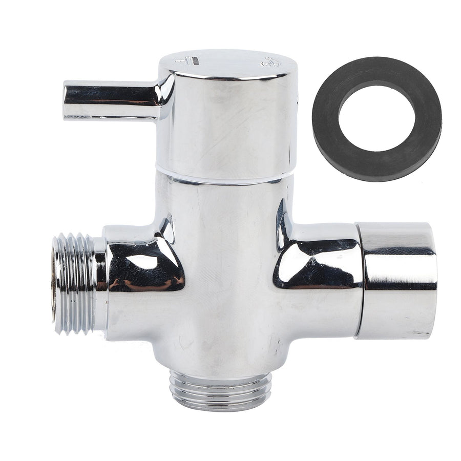G1/2 Shower Head Diverter Valve Shower Arm Splitter for Hand Showerhead and Fixed Spray Head