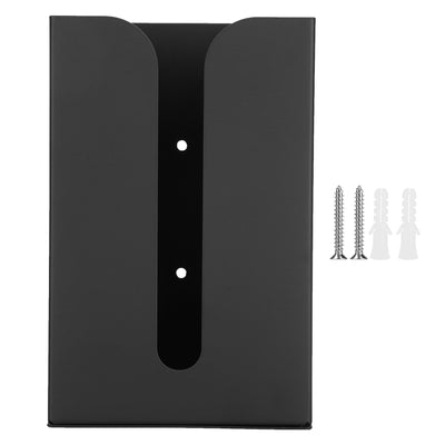 Black Tissue Box Holder Stand Wall Mount Napkin Organizer for Kitchen Bathroom Toilet