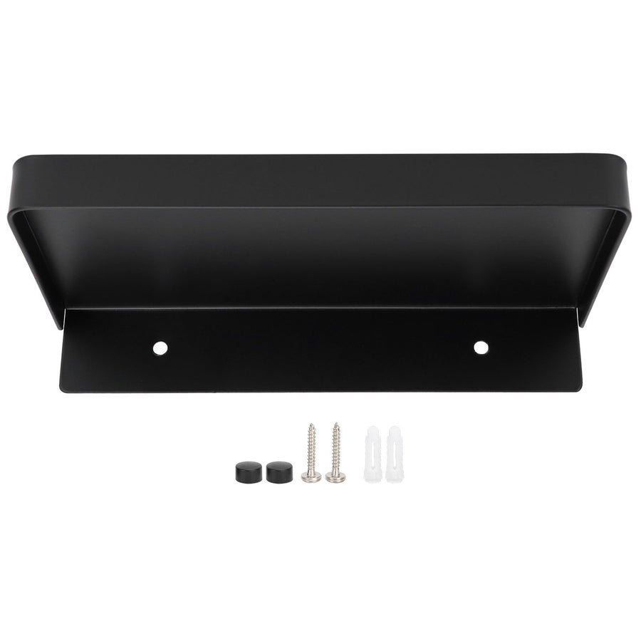 Bathroom Phone Holder Wall Mounted Thick Phone Storage Shelf Toilet Accessory 185x90mmBlack