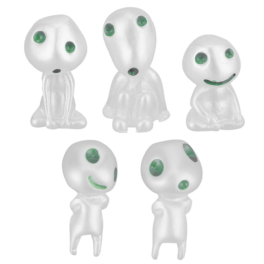 5Pcs Luminous Small Ornaments Outdoor Lawn Decoration Garden Statues for Courtyard Balcony Decor