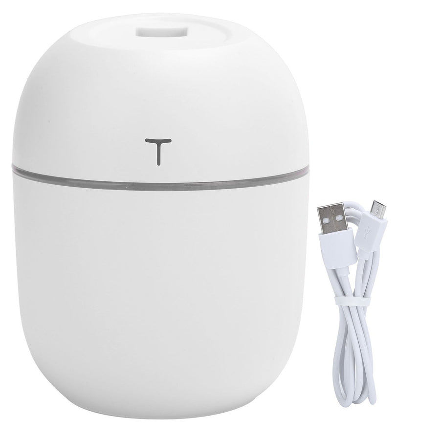 Mini Humidifier Portable DC5V USB Plug In Aroma Essential Oil Diffuser with LED Night Light(White )