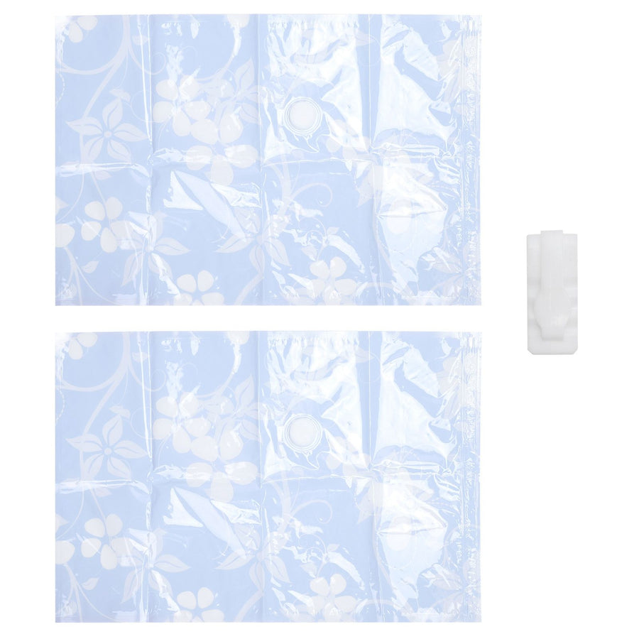2PCS Vacuum Storage Bag Transparent Travel Blanket Clothes Quilt Vacuum Compressed Bag40x60CM
