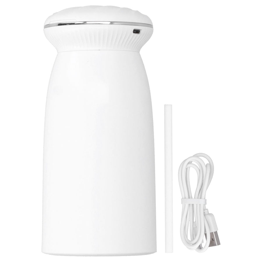 350ml White Car Humidifier Portable USB Powered with Ambient Night Light and Mirror Humidifier