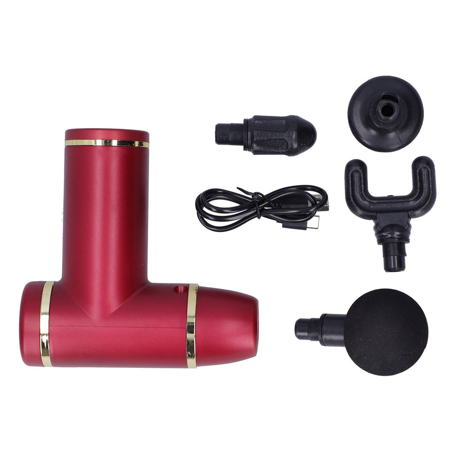 Home Mini Massager Equipment Body Muscle Stimulator with 8 Speed for Muscle FitnessRed