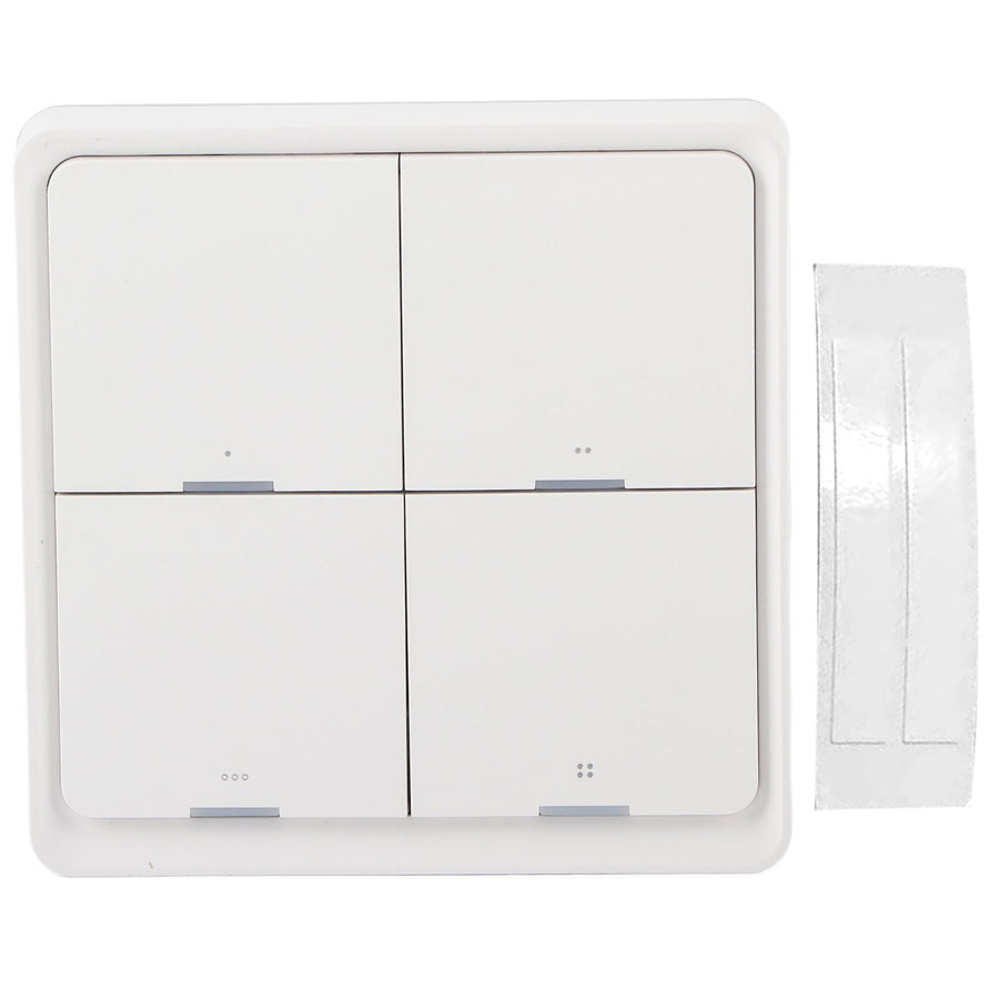 Wireless Scene Switch Intelligent 4‑Way Panel Wall Switch Mobile Phone APP Control for ZigBee