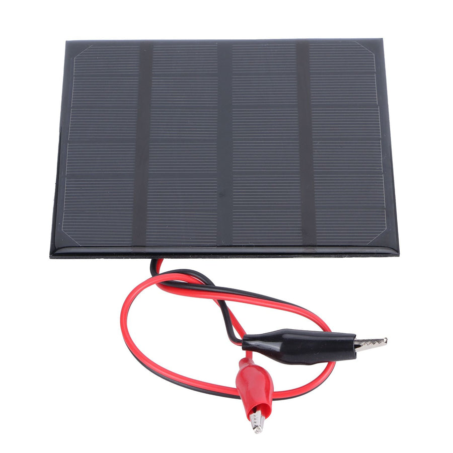 2W 6V Solar Panel Module with Clip DIY Solar Charging Board for Toys Lamp Charger