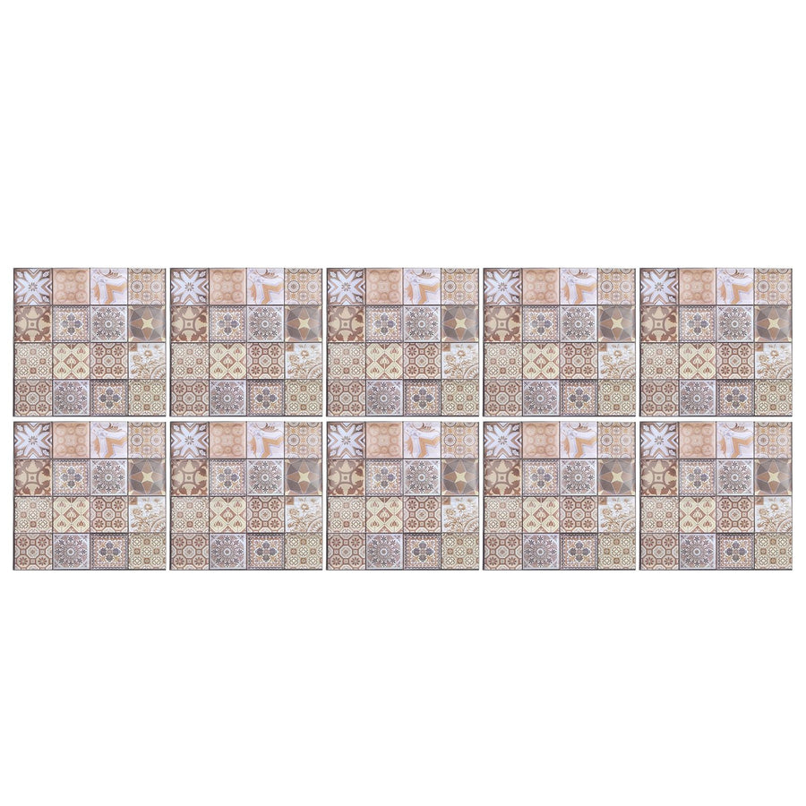 10pcs 3D PVC Wall Sticker Anti-Collision Self-Adhesive Tile Decals for Kitchen Bathroom Backsplash