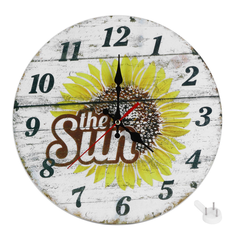 30cm European Style Retro Wall Clock Home Decoration Living Room Wall Hanging ClockStyle 1